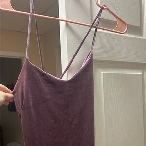 Chic Velvet Women's Camisole in Dusty Purple